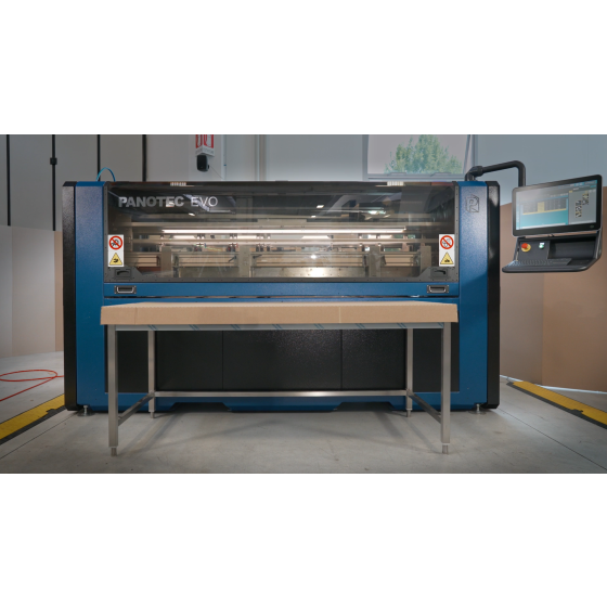 On demand, custom sized box production machine for low to medium productivity (>4boxes/min)