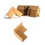 Cardboard edgeboard with puzzle type cut