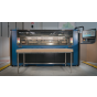 On demand, custom sized box production machine for low to medium productivity (>4boxes/min)